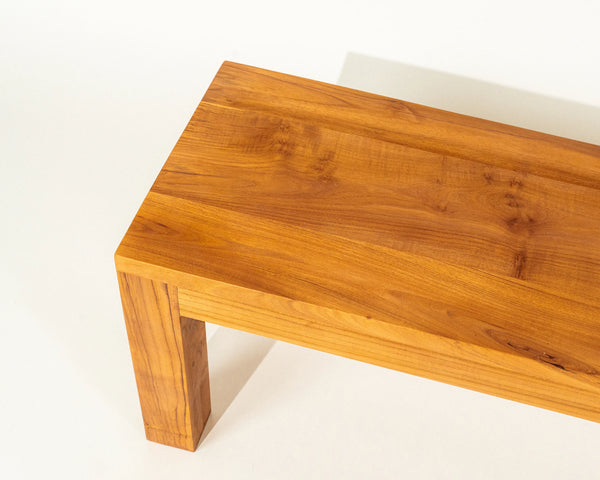 Aura Bench Natural Teak Wood