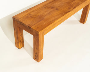 Aura Bench Natural Teak Wood