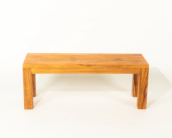 Aura Bench Natural Teak Wood