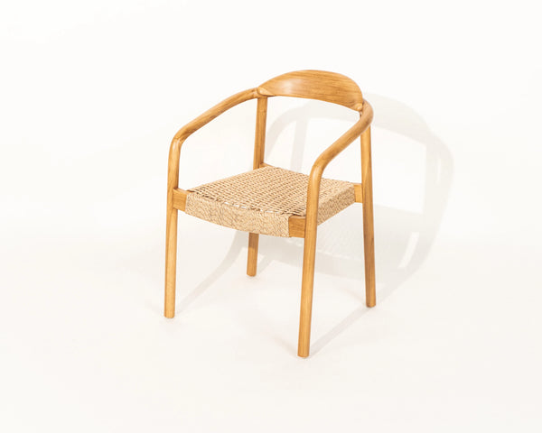 Awan Dining Chair Teak Wood and Rope Outdoor