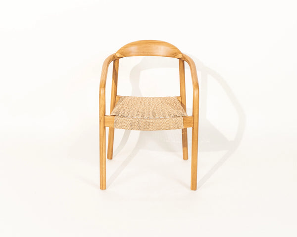 Awan Dining Chair Teak Wood and Rope Outdoor