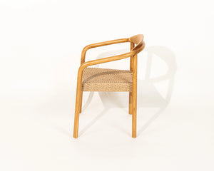 Awan Dining Chair Teak Wood and Rope Outdoor