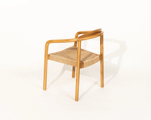 Awan Dining Chair Teak Wood and Rope Outdoor