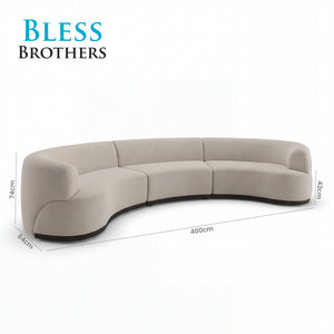 Claire Curved 5 Seater Sofa