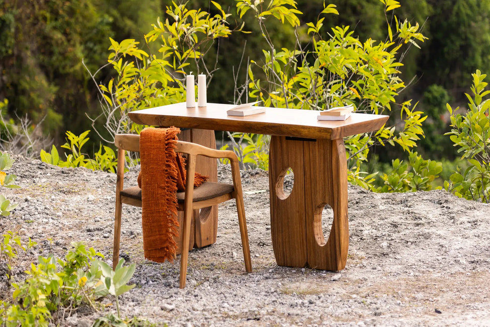 Corteza Desk Natural Suar Wood