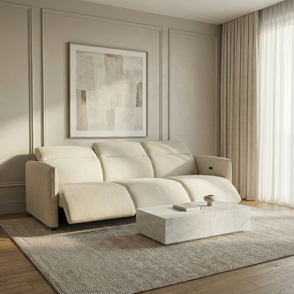 Delilah Electric Recliner 3 Seater Sofa