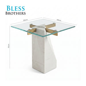 Golden Crest Side Table