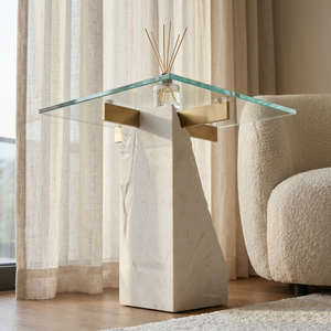 Golden Crest Side Table