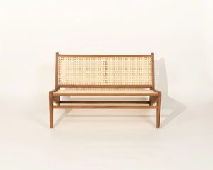 Meranti Sofa Teak Wood and Synthetic Rattan Outdoor