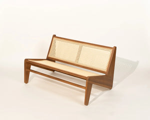 Meranti Sofa Teak Wood and Synthetic Rattan Outdoor