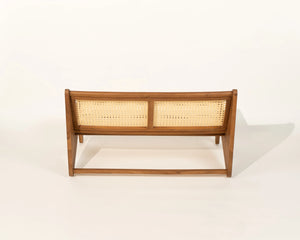 Meranti Sofa Teak Wood and Synthetic Rattan Outdoor