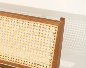 Meranti Sofa Teak Wood and Synthetic Rattan Outdoor