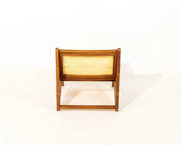 Meranti Lounge Chair Teak Wood and Synthetic Rattan Outdoor