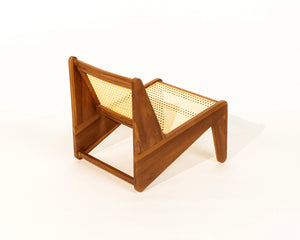 Meranti Lounge Chair Teak Wood and Synthetic Rattan Outdoor