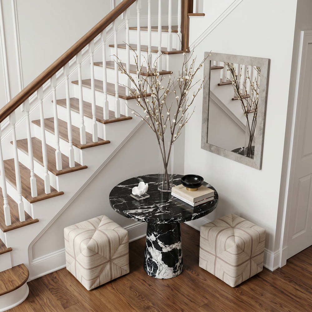 Noir Foyer Marble Table