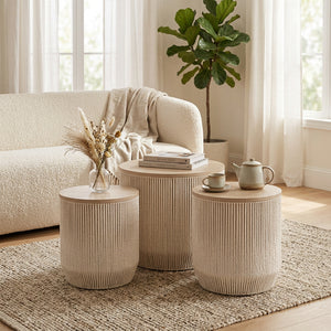 Pearl Nest Rope Nesting Table