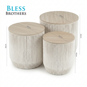 Pearl Nest Rope Nesting Table