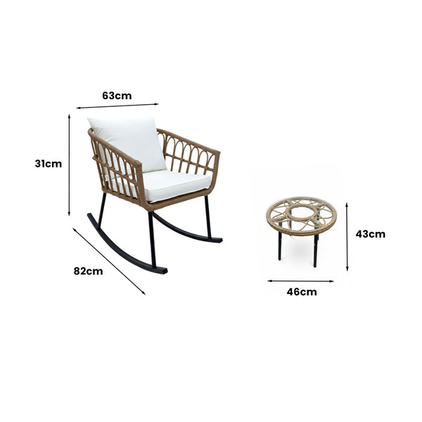 Perry Outdoor Rocking Set