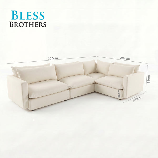 Poppy L Shape Sofa