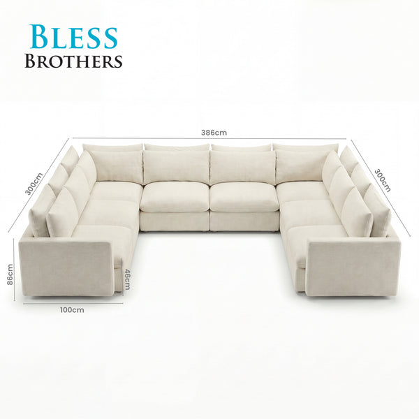Poppy Large U Shape Majlis Sofa