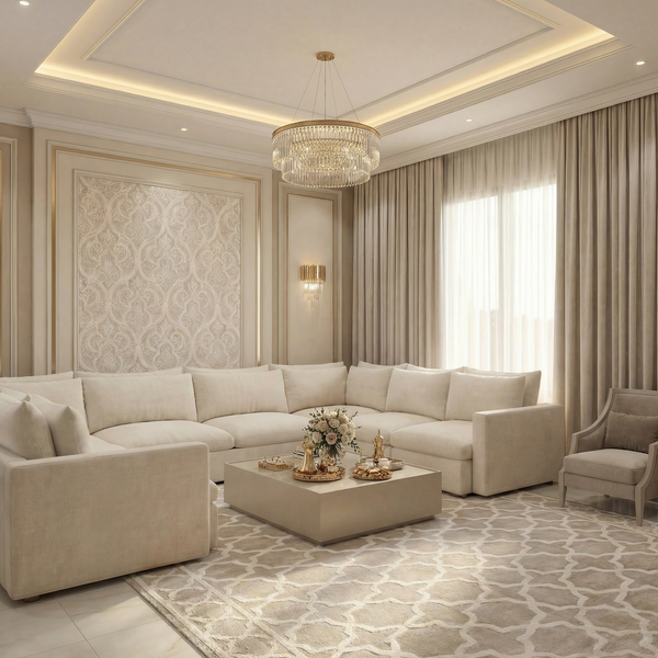 Poppy Large U Shape Majlis Sofa