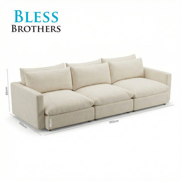 Poppy 3 Seater Sofa