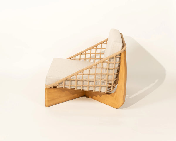 Rimba Rope Detail Armchair Teak Wood
