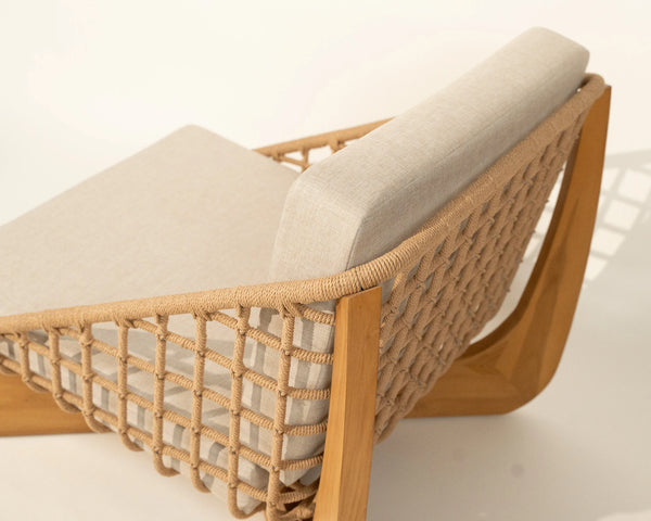 Rimba Rope Detail Armchair Teak Wood