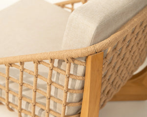 Rimba Rope Detail Armchair Teak Wood