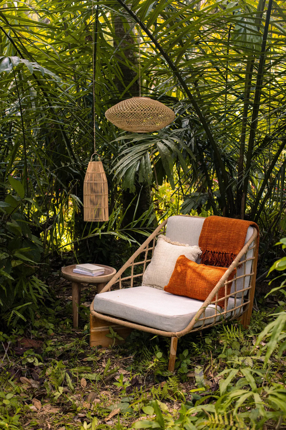 Rimba Rope Detail Armchair Teak Wood