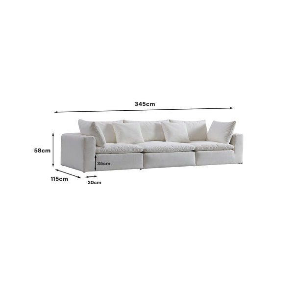 Sahab 3 Seater Extended Sofa