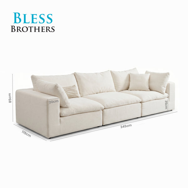 Sahab 3 Seater Extended Sofa