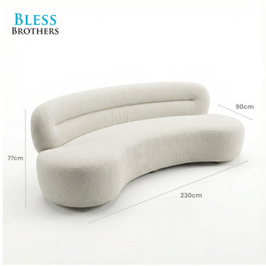 Serenity Curved 3 Seater Sofa