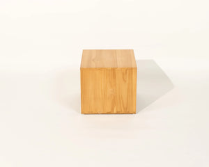 Sombra Night Stand with Drawer Natural Teak Wood