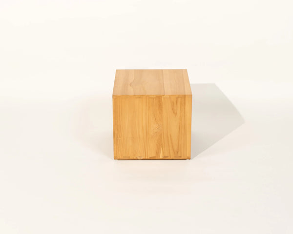 Sombra Night Stand with Drawer Natural Teak Wood