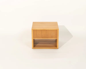 Sombra Night Stand with Drawer Natural Teak Wood