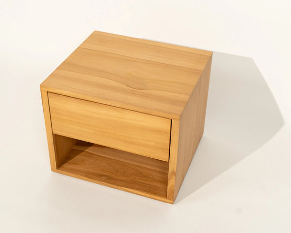 Sombra Night Stand with Drawer Natural Teak Wood