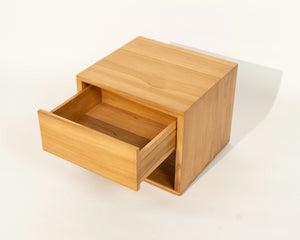 Sombra Night Stand with Drawer Natural Teak Wood
