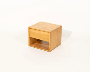 Sombra Night Stand with Drawer Natural Teak Wood