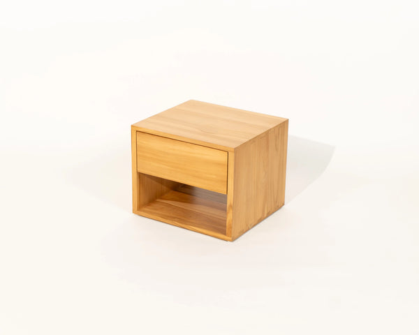 Sombra Night Stand with Drawer Natural Teak Wood