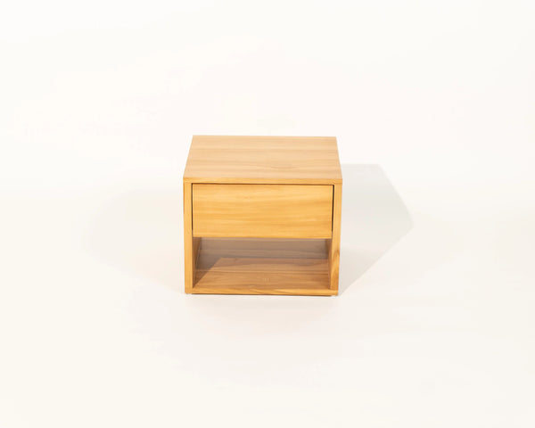 Sombra Night Stand with Drawer Natural Teak Wood