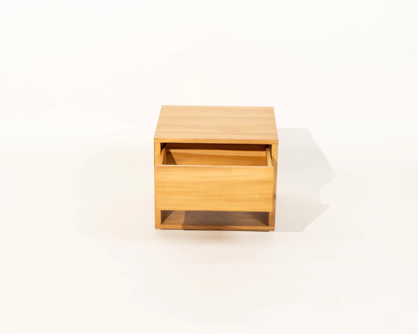 Sombra Night Stand with Drawer Natural Teak Wood