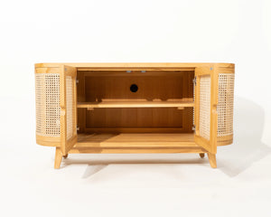 Sumba Side Board Teak Wood and Rattan