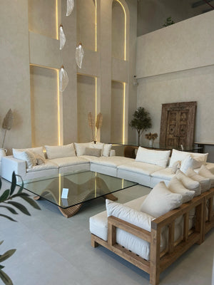 Sahab Corner Sofa With Ottoman