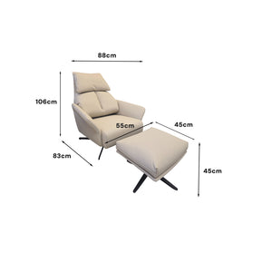 Willow Armchair with Footstool