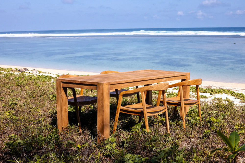 Yugen Rectangular Outdoor Table Teak Wood