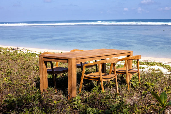 Yugen Rectangular Outdoor Table Teak Wood