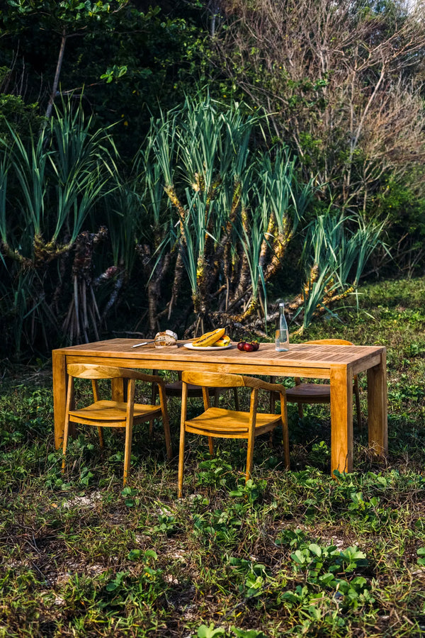 Yugen Rectangular Outdoor Table Teak Wood