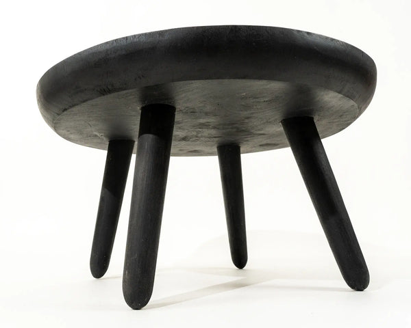 Grom Round Coffee Table Burnt Suar Wood