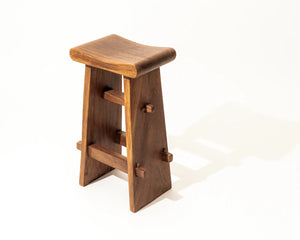 Hikina Bar Stool Suar Wood